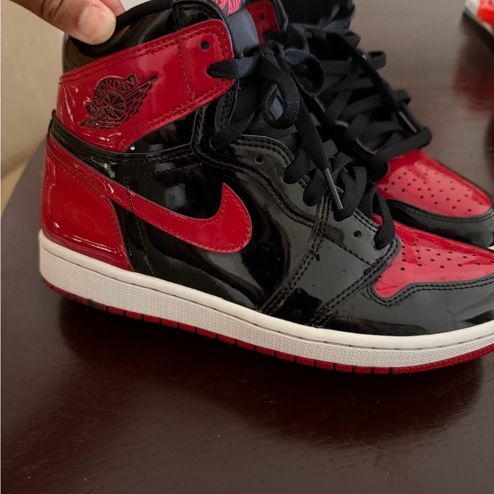 Nike Air Jordan 1 Retro High OG Black/Red Patent Leather
